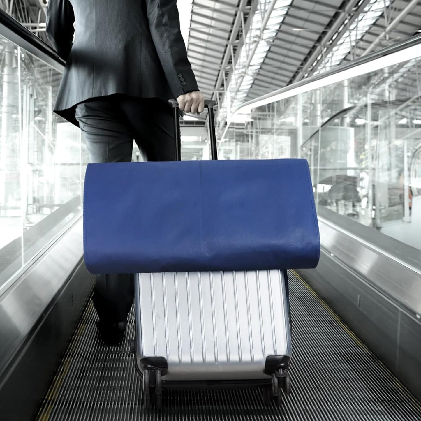 Zilink 43" Suit Bags for Men Travel and Storage Gusseted Garment Bags for Hanging Clothes Suit Cover With Handles for Clothes, Coats, Jackets, Shirts, Set of 2