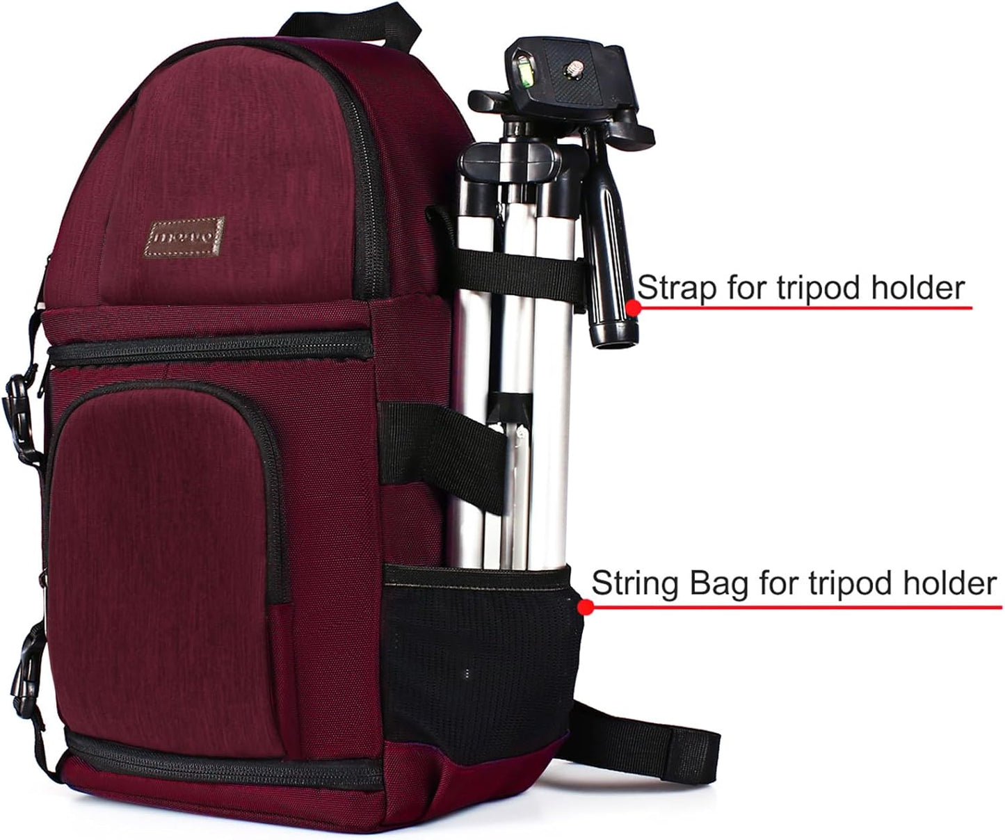 MOSISO Camera Sling Bag, DSLR/SLR/Mirrorless Camera Backpack Case Shockproof Photography Backpack with Tripod Holder & Removable Modular Inserts Compatible with Canon/Nikon/Sony/Fuji