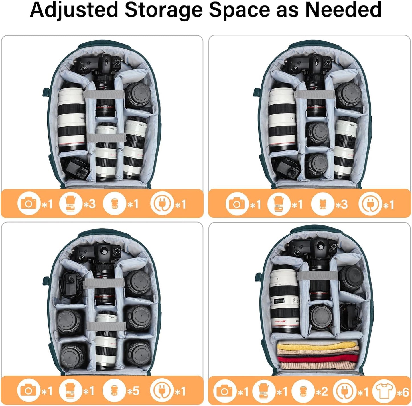MOSISO Camera Backpack, DSLR/SLR/Mirrorless Photography Camera Bag Waterproof Artistic Geometric Hardshell Case with Tripod Holder&15-16 inch Laptop Compartment for Canon/Nikon/Sony, Teal Green