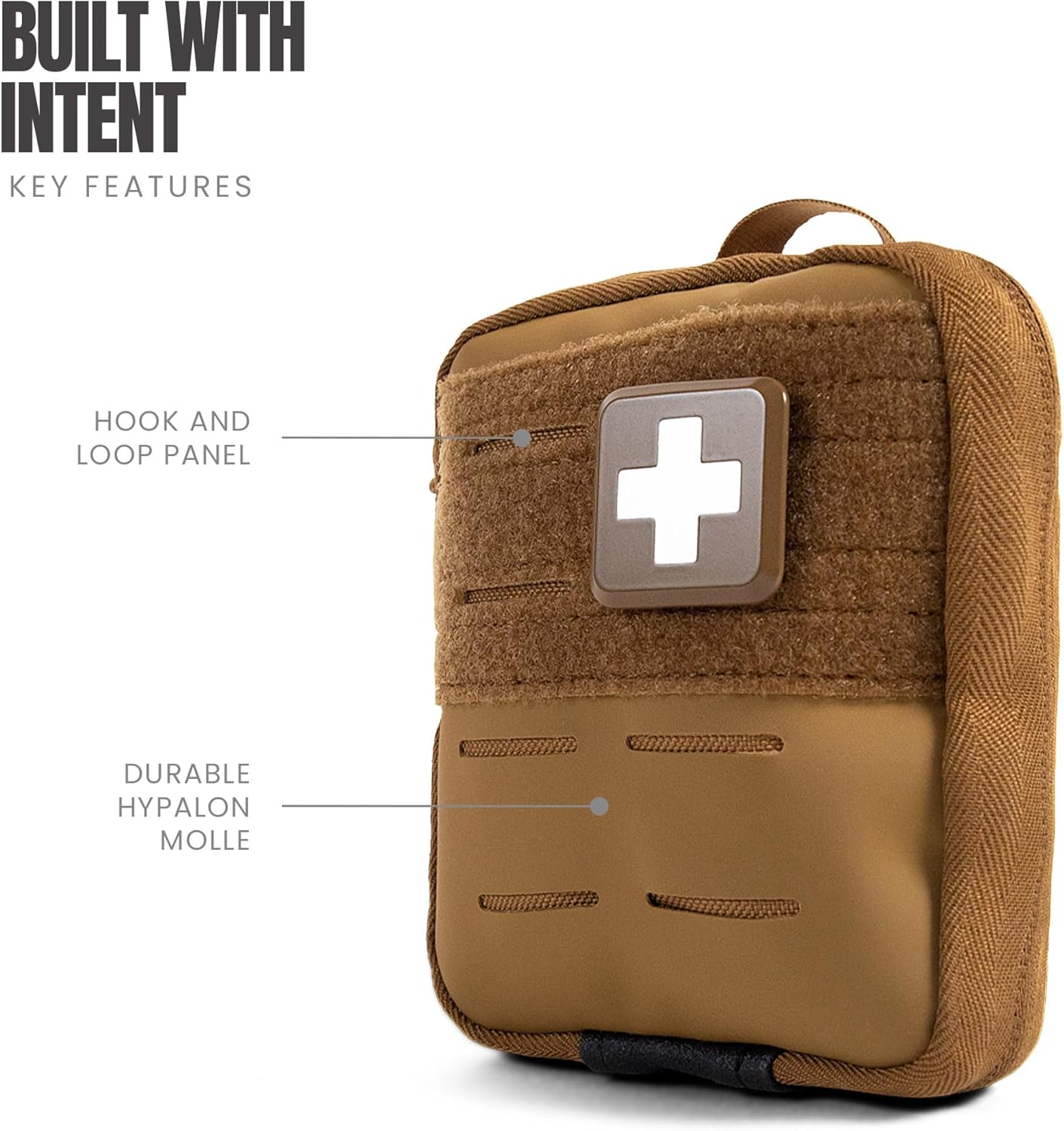 MY MEDIC Everyday Carry First Aid Kit - Emergency Survival Essentials, Medical Supplies & Accessories Bag for Travel Car, Home, Boat, Camper or Backpack - Coyote