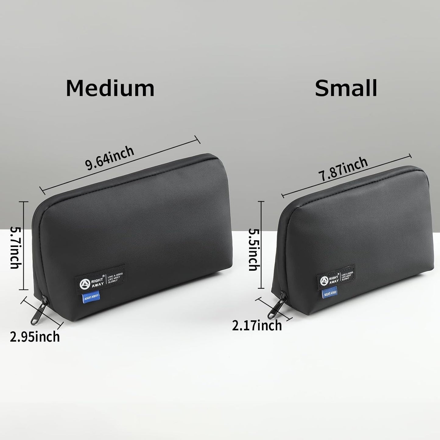 RIGHT AWAY Electronic Organizer,Waterproof Travel Accessories Storage, Tech Pouch for Cord, Power bank, Airpods, Daily Items