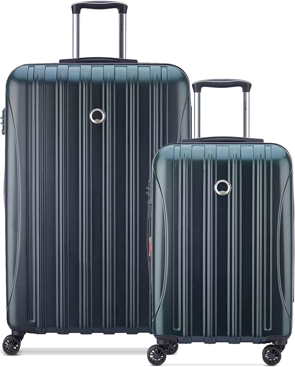 DELSEY PARIS Helium Aero Hardside Expandable Luggage with Spinner Wheels, Teal, 2-Piece Set (21/28)