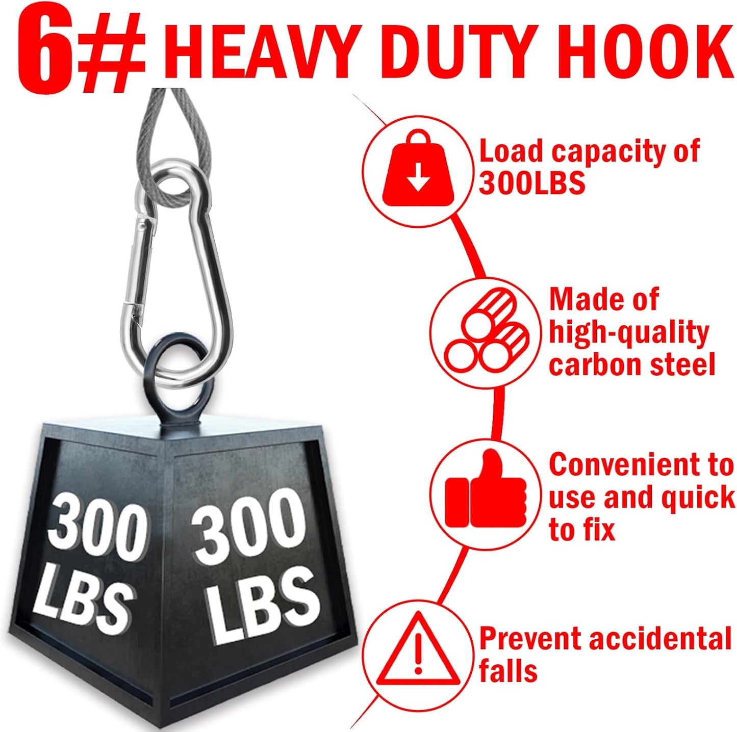 1/8 inch Stainless Steel Security Cable with Hooks 2.6 FT Luggage Lock Security Cable with Loops（10Pack ）