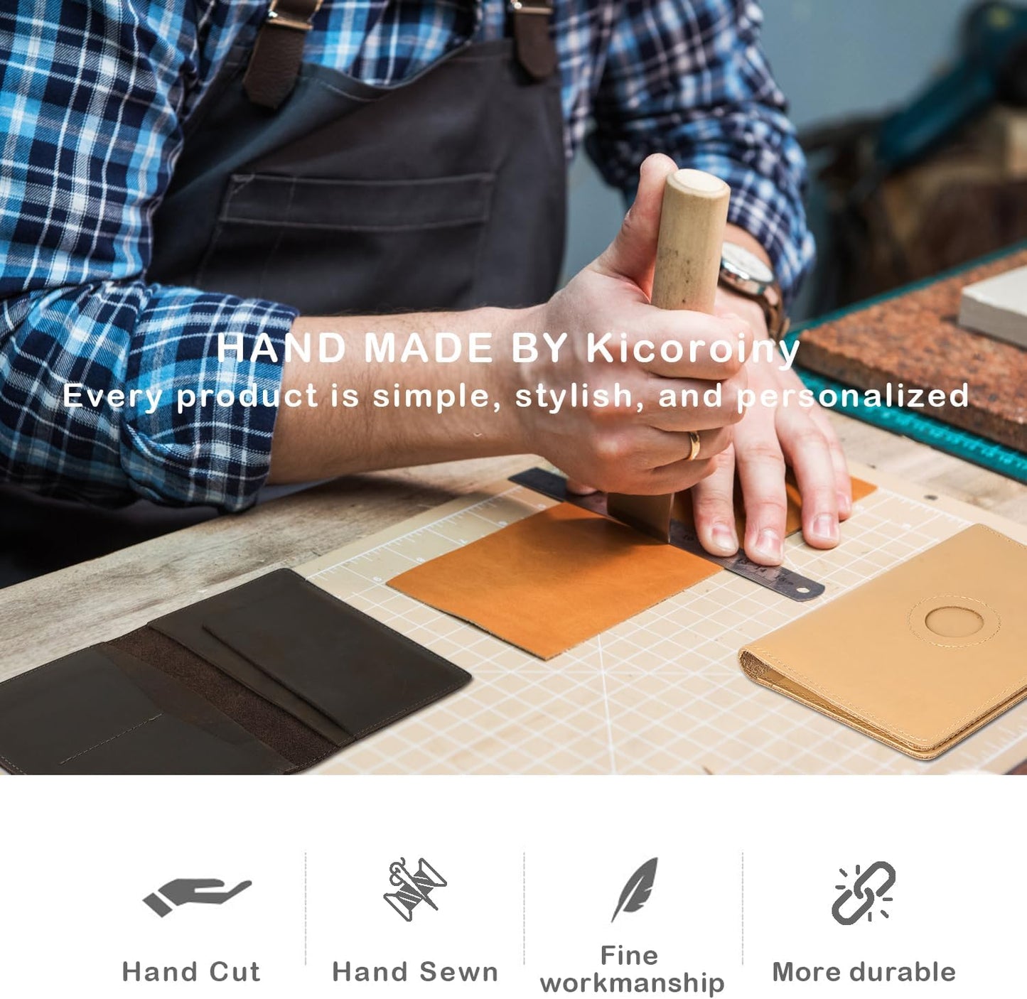 Real Leather Passport Holder for Men and Women, Handmade Wallet Cover Case, Travel Must-Haves Essentials Accessories, Birthday Gifts (Crazy Horse, Brown)