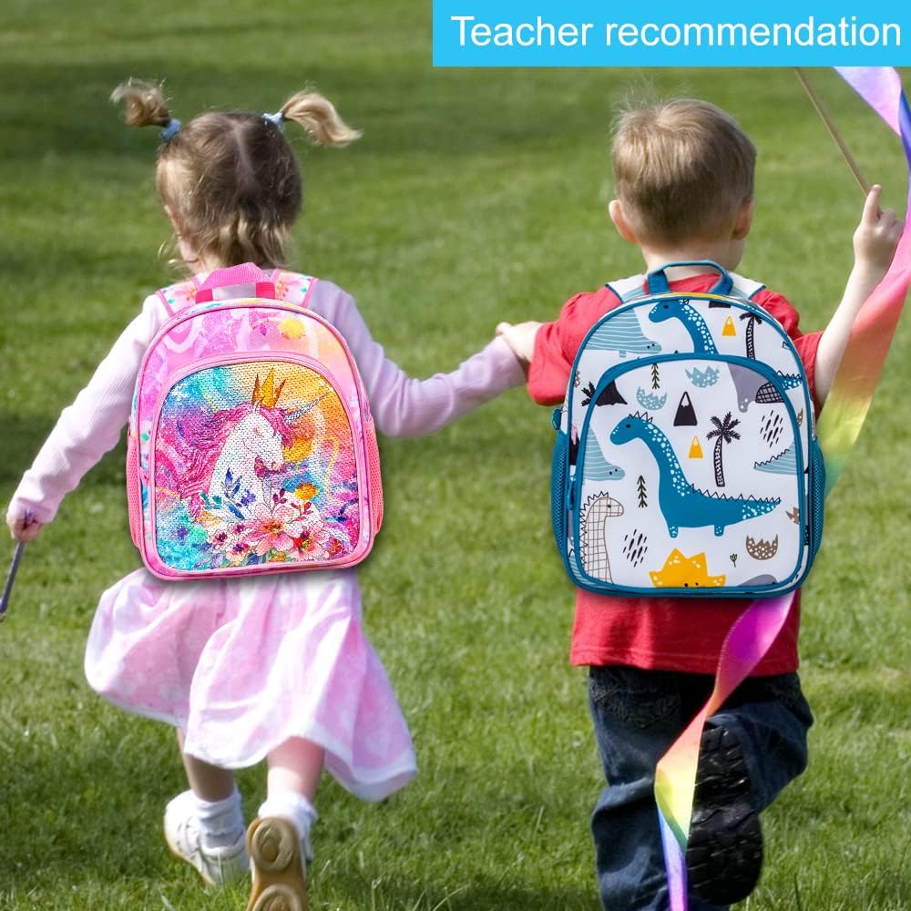 CCJPX Toddler Backpack for Boys Girls, Dinosaur Unicorn Cat Preschool Bookbag Kindergarten Cute School Bag