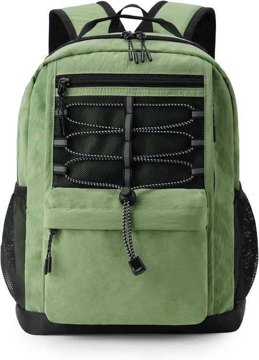 10L Small Size Casual Backpack for Kids Girls Boys Ages 3-9, Mini Waterproof Outdoor Sport Travel Hiking Camping Daypack (Army Green)