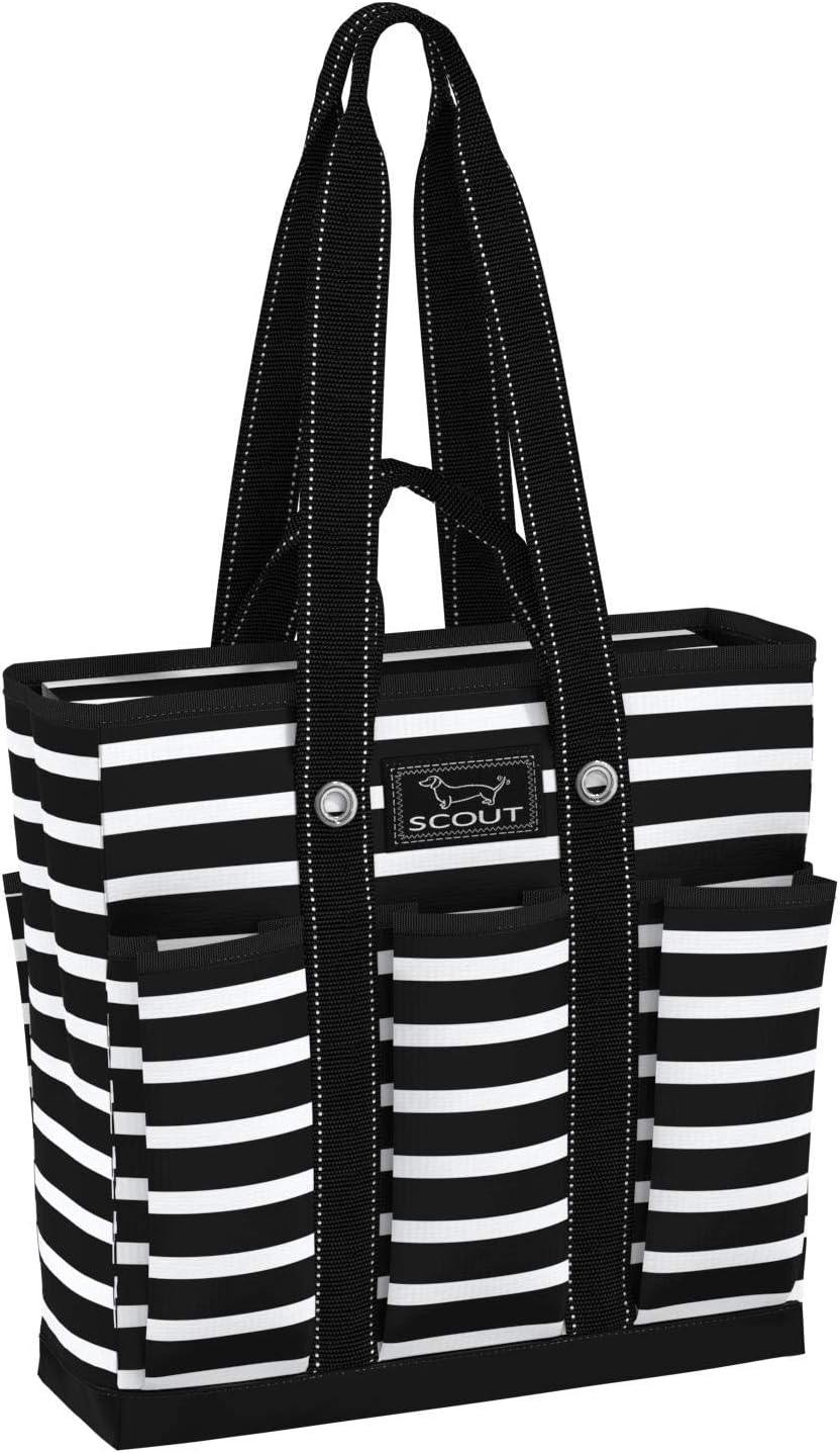 SCOUT Rocket Pocket Tote - Multi-Pocket Travel, Nurse, Teacher, Mom Tote, 7 Pockets Total, Two Sets of Straps, Folds Flat