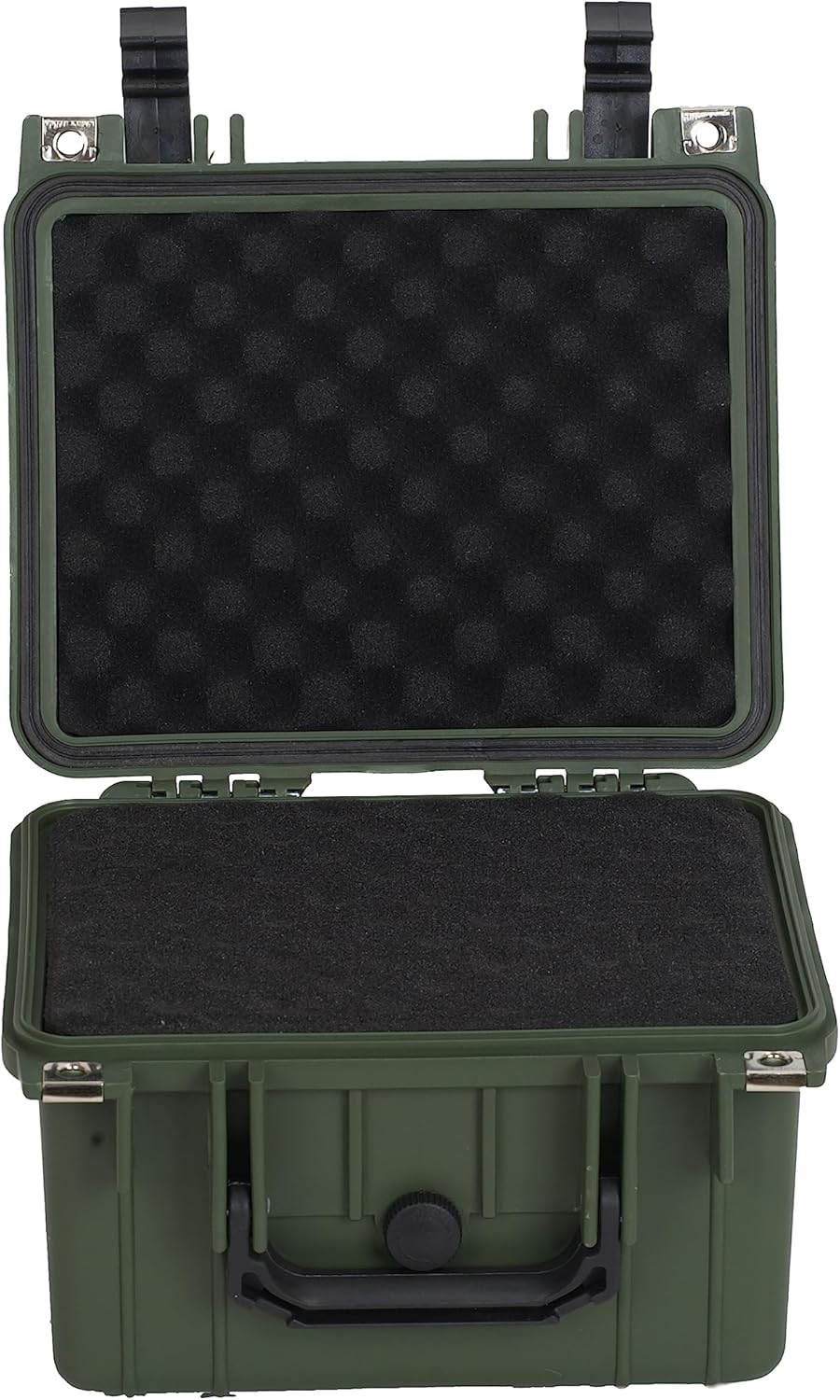 MEIJIA Portable All Weather IP67 Waterproof Camera Case,hard case with Customizable Fit Foam,Fit Use of Drones,Camera,Equipments,10.62 x9.68x6.87inches(Green)