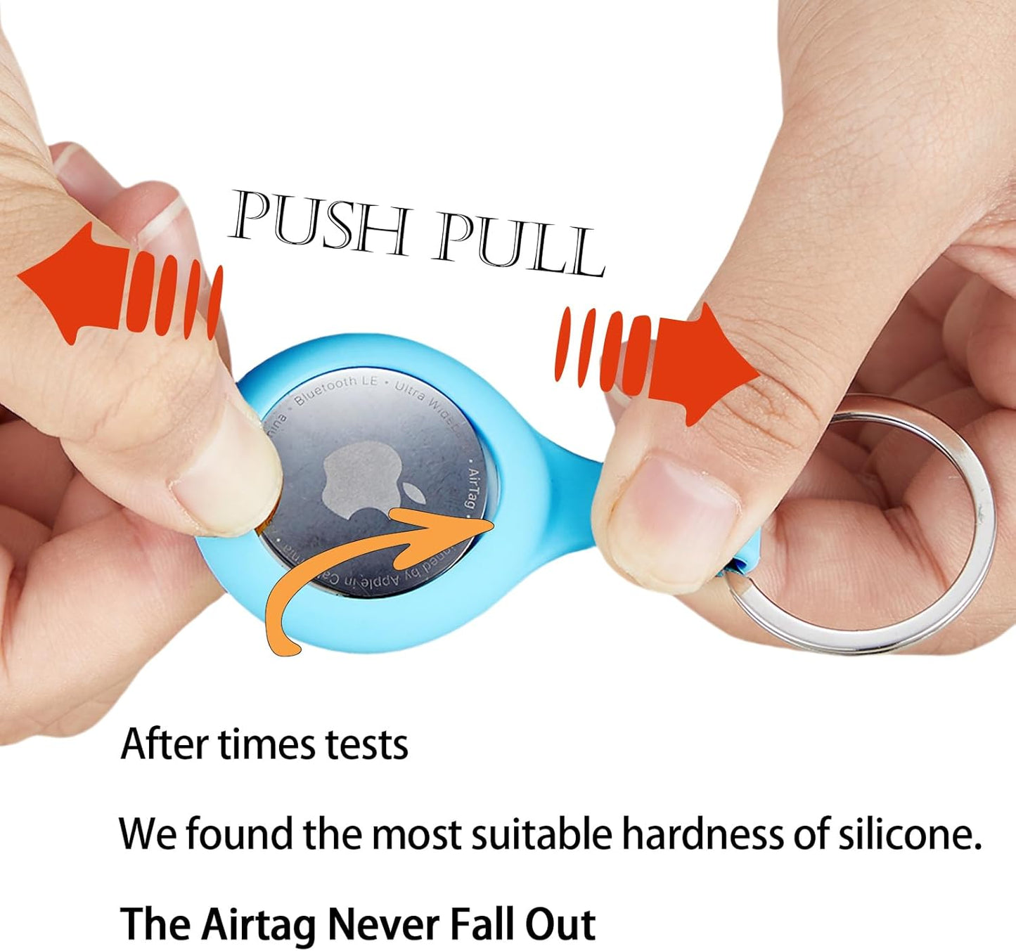 ThingsBag Airtags 4 Pack Holder Keychain, Silicone GPS Case Key Ring for Air Tags-4, Key Chain Accessories for Apple Item Finder Tracker, Itag Cover for Pet Dog Cat, Waterproof Airtag Keychain Holder