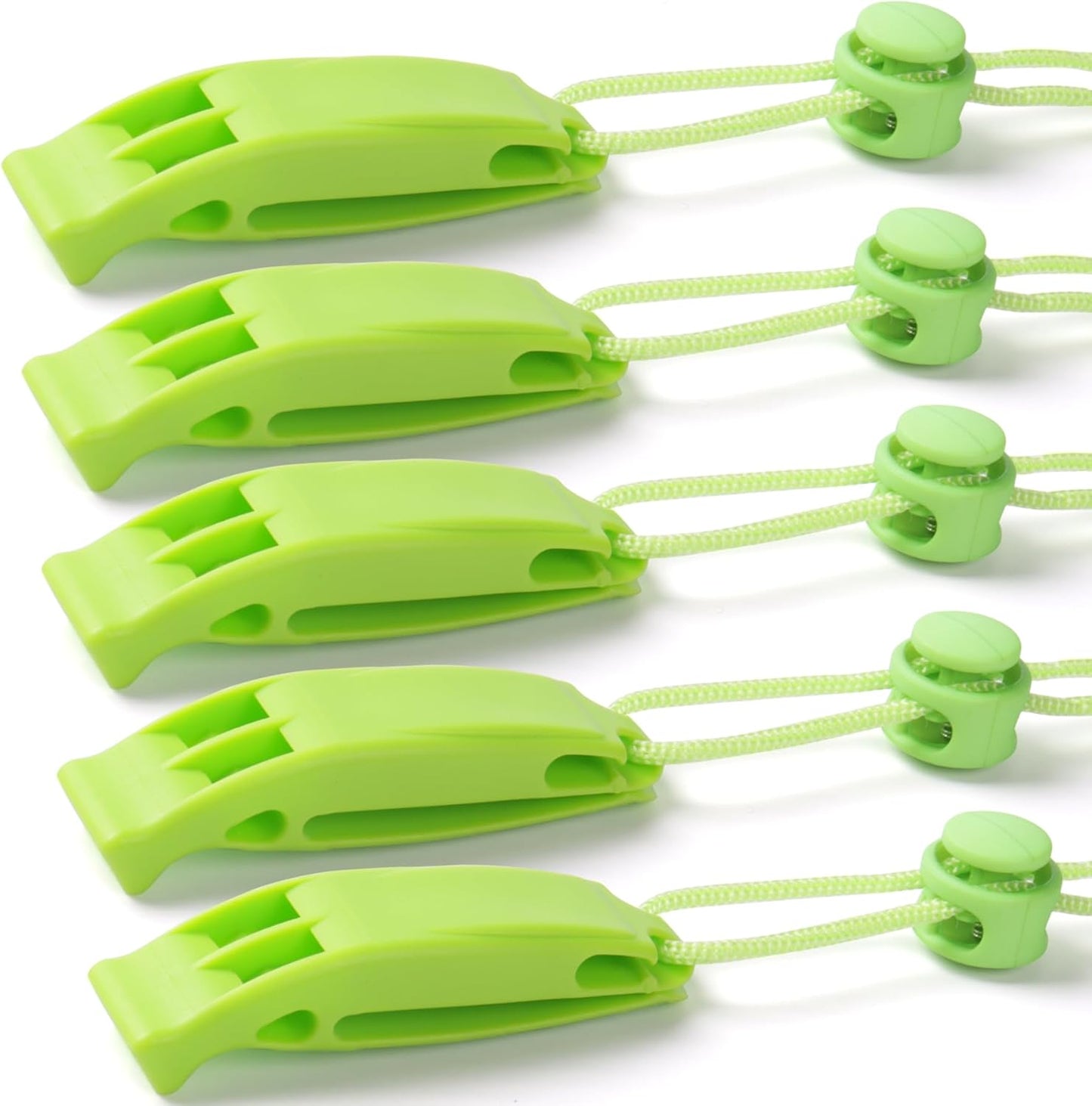 2-Pack Whistle Emergency Safety with Lanyards - High Decibel Survival Whistle for Life Jackets, Boating, Kayaking, Hiking, Hunting & Rescue