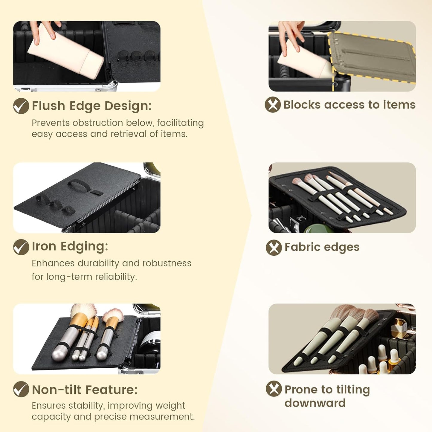 Makeup Case with Magnetic LED Mirror Travel Cosmetic Organizer Portable Makeup Box with Lighted Up Mirror Make Up Vanity Nail Box Lipstick Artist Storage with Lockable Dividers Brush Holder Shiny Blue