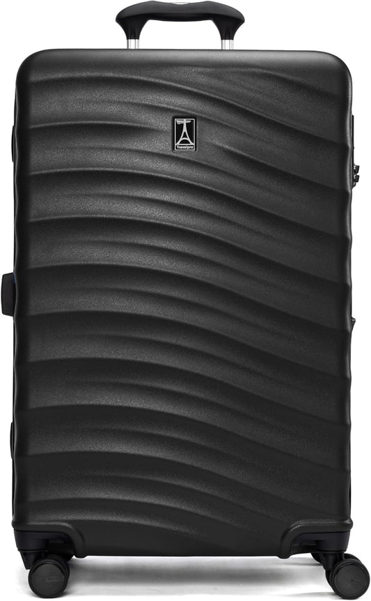 Travelpro Maxlite Air V2 Hardside Expandable Checked Luggage, 8 Spinner Wheels, Lightweight Hard Shell Suitcase, TSA lock, Black, Checked Medium 25-Inch