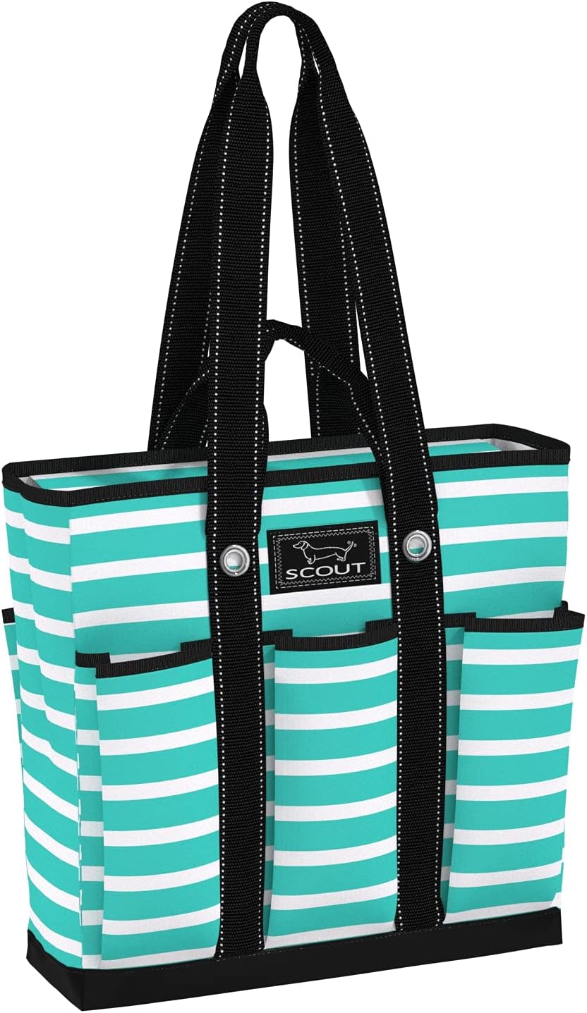 SCOUT Rocket Pocket Tote - Multi-Pocket Travel, Nurse, Teacher, Mom Tote, 7 Pockets Total, Two Sets of Straps, Folds Flat