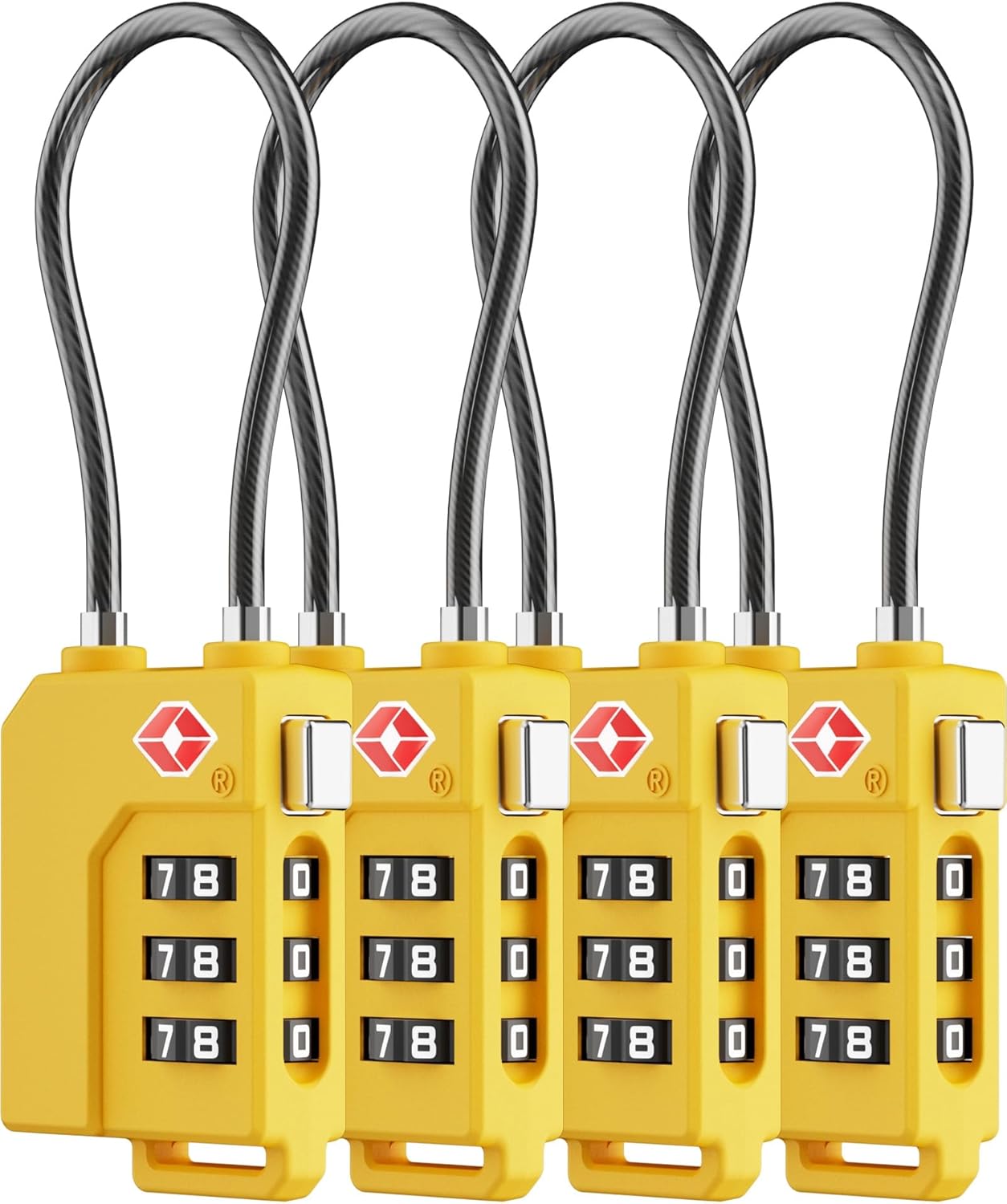 LUGGEX TSA Locks for Luggage, Suitcase Locks TSA Approved, Luggage Locks, Ease of Use & Durable