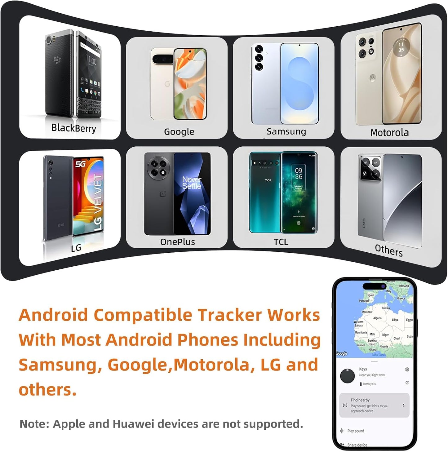 Air Tags for Android, Bluetooth Smart Tags for Android, Luggage Tracker Works with Google Find My Device App, Key Finders Item Locator for Keys, Wallets, Suitcases, Replaceable Battery, 4 Pack