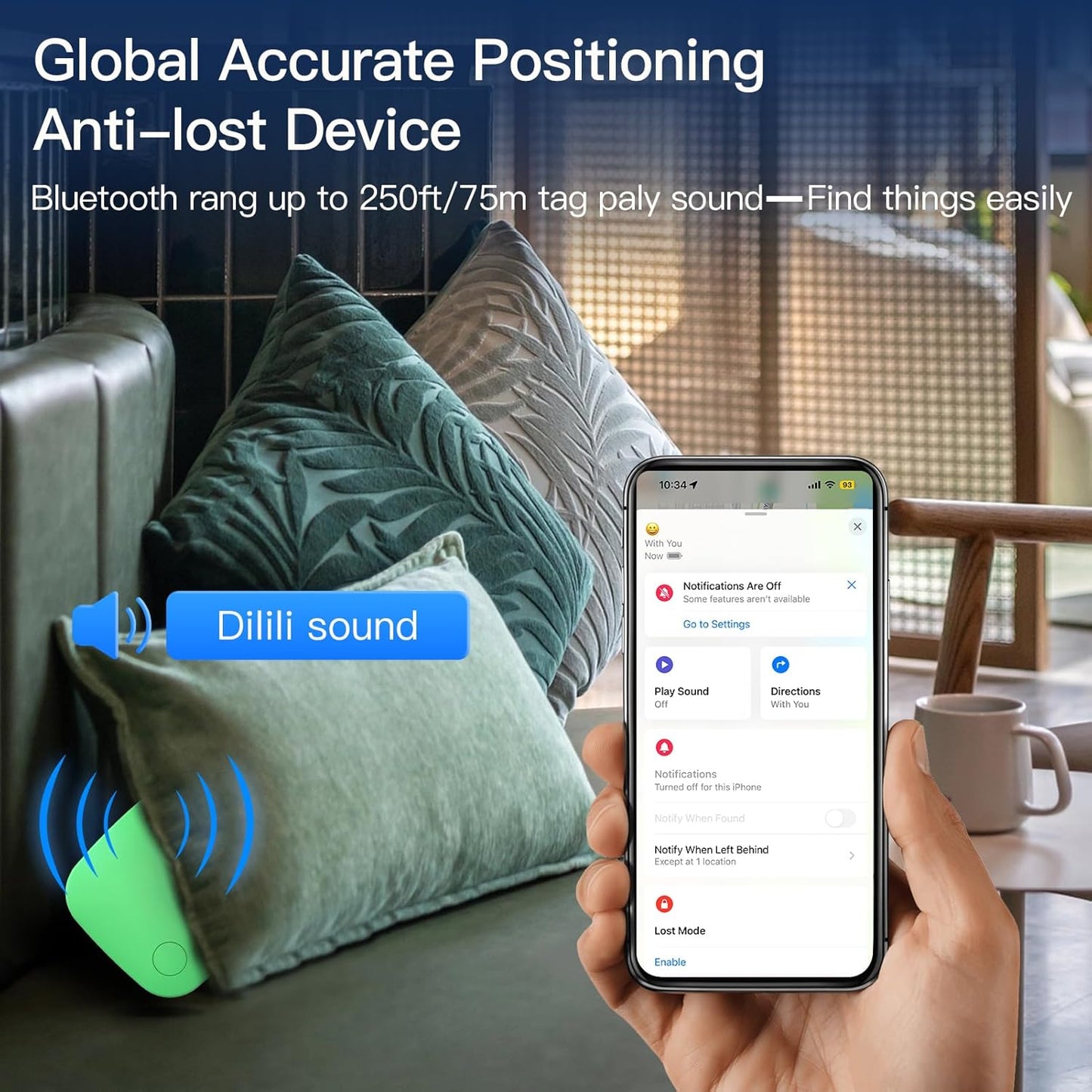 RSH Air Tracker Tag 4 Pack Bluetooth Luggage Tracker tag Locator Works with Apple Find My,Smart Tracker for Suitcase, Bag, Backpack, Wallet,Replaceable Battery Smart tag Item Finder