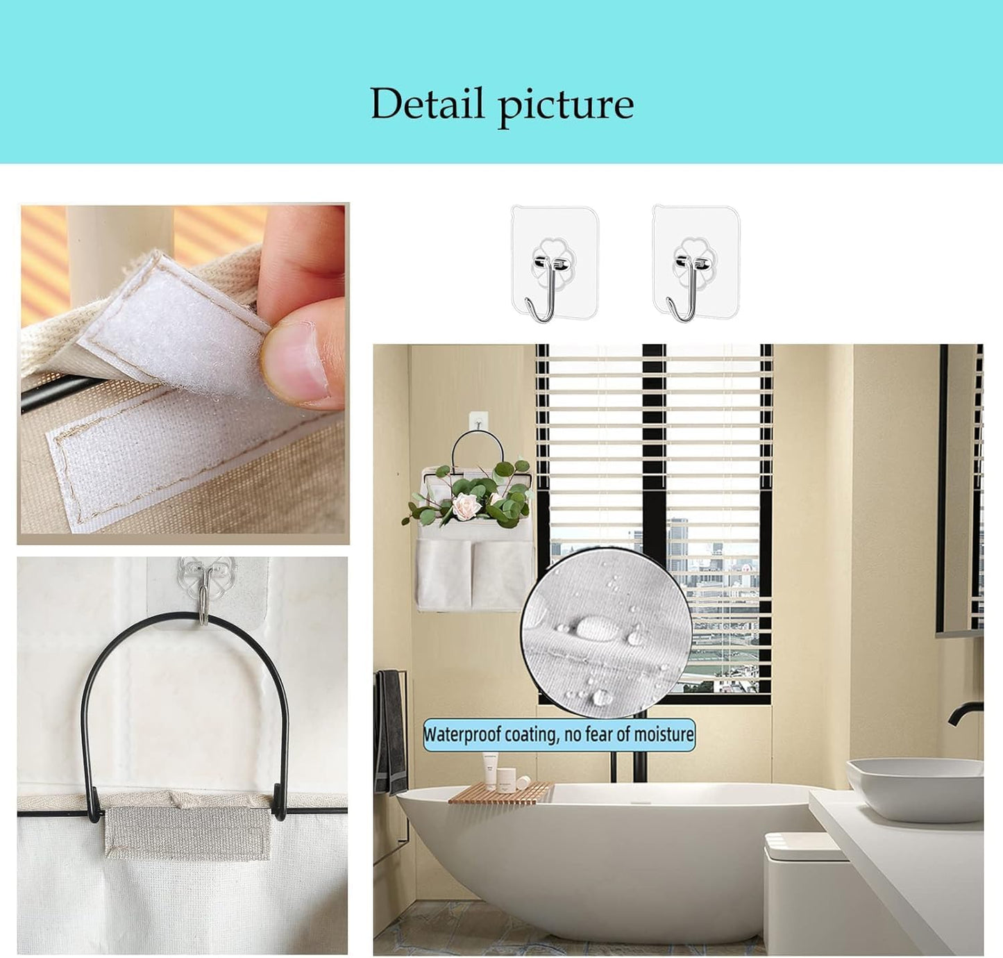 4pcs Wall Hanging Storage Bag,Wall Hanging Organizer bags with Pockets, Wall Organizer Storage for Dormitory Bathroom Bedroom (White-upgraded)