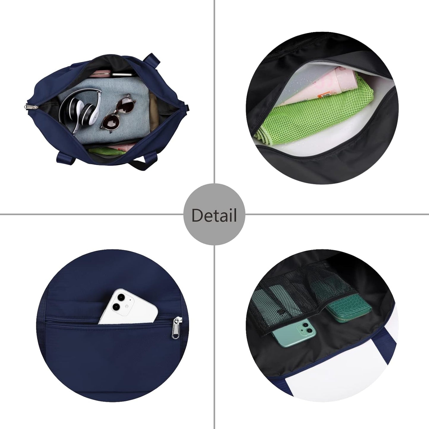 NPBAG Women Travel Duffel, Multi Functional Large Expandable Weekender Carry-on Tote, Gym Workout Overnight Bag, Mommy Hospital Bag for Labor and Delivery