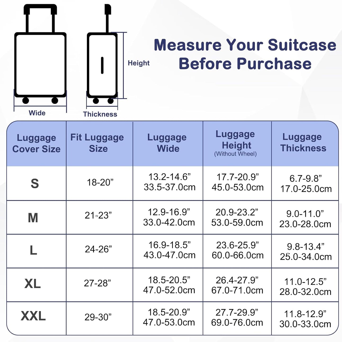 Pink Dino Suitcase Luggage Cover, Thick Suitcase Cover for Carry on Luggage Protector Fits 18-30 Inch Case