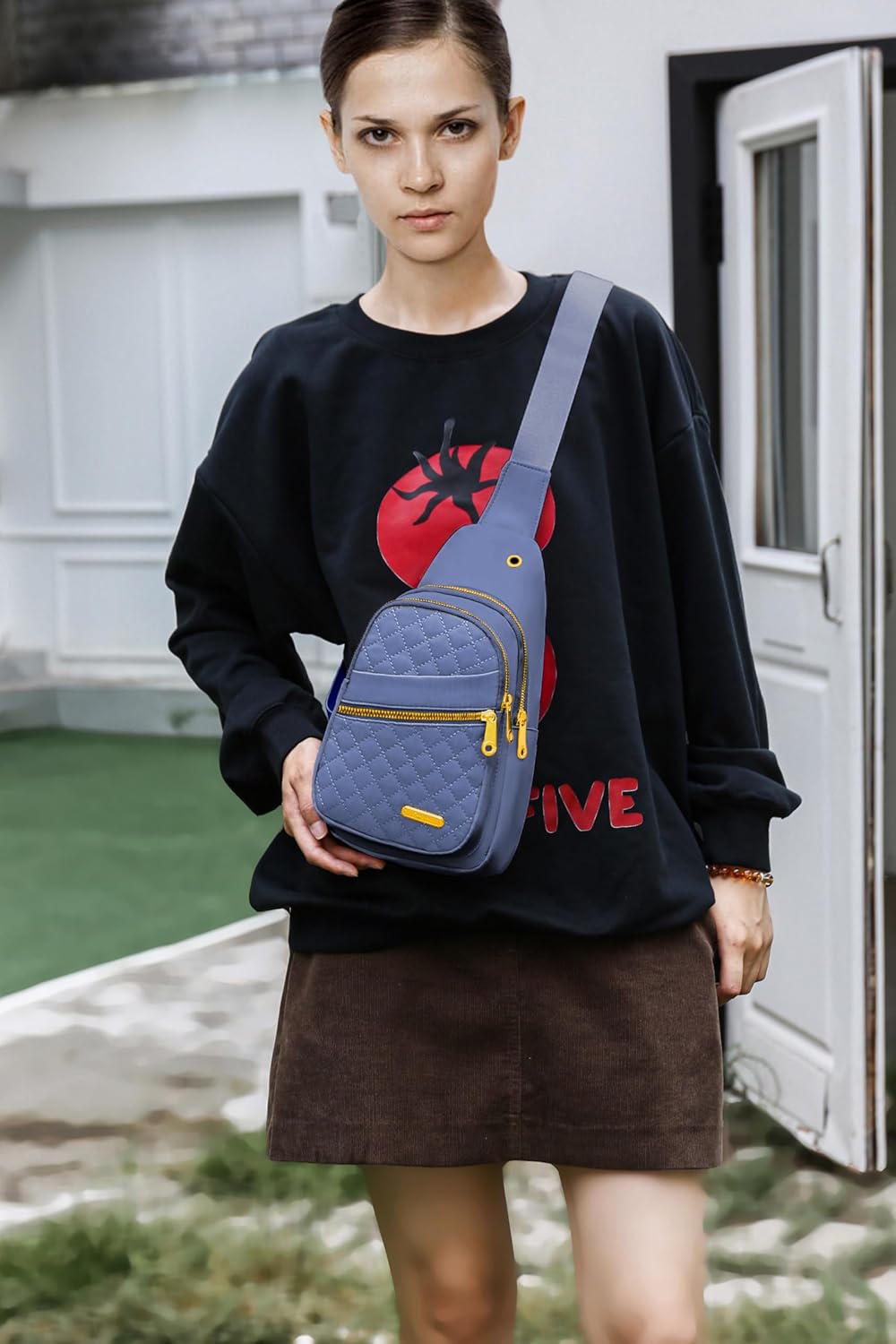 Small Sling Bag For Women Men Casual Crossbody Sling Backpack