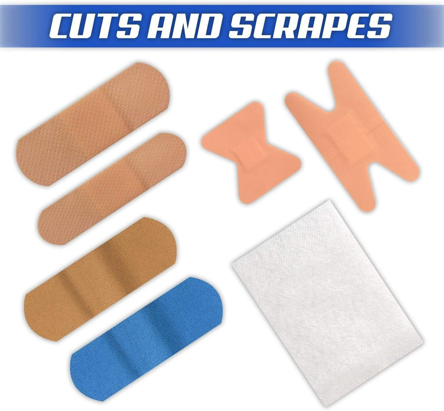 Rapid Care First Aid 80098 3 Shelf All Purpose First Aid Kit Cabinet, Class A+, Exceeds OSHA/ANSI Z308.1 2015, Wall Mountable