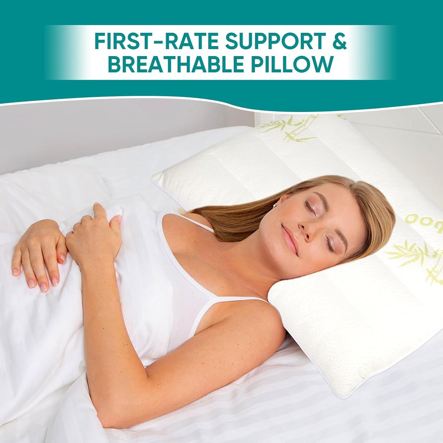 MINUPWELL Ultra Flat Small Pillow for Sleeping, 18x13 in Small Pillow for Travel 7D High Support 2.5 inch Height Ultra Thin Pillows -Mini Pillow - Rayon Derived from Bamboo