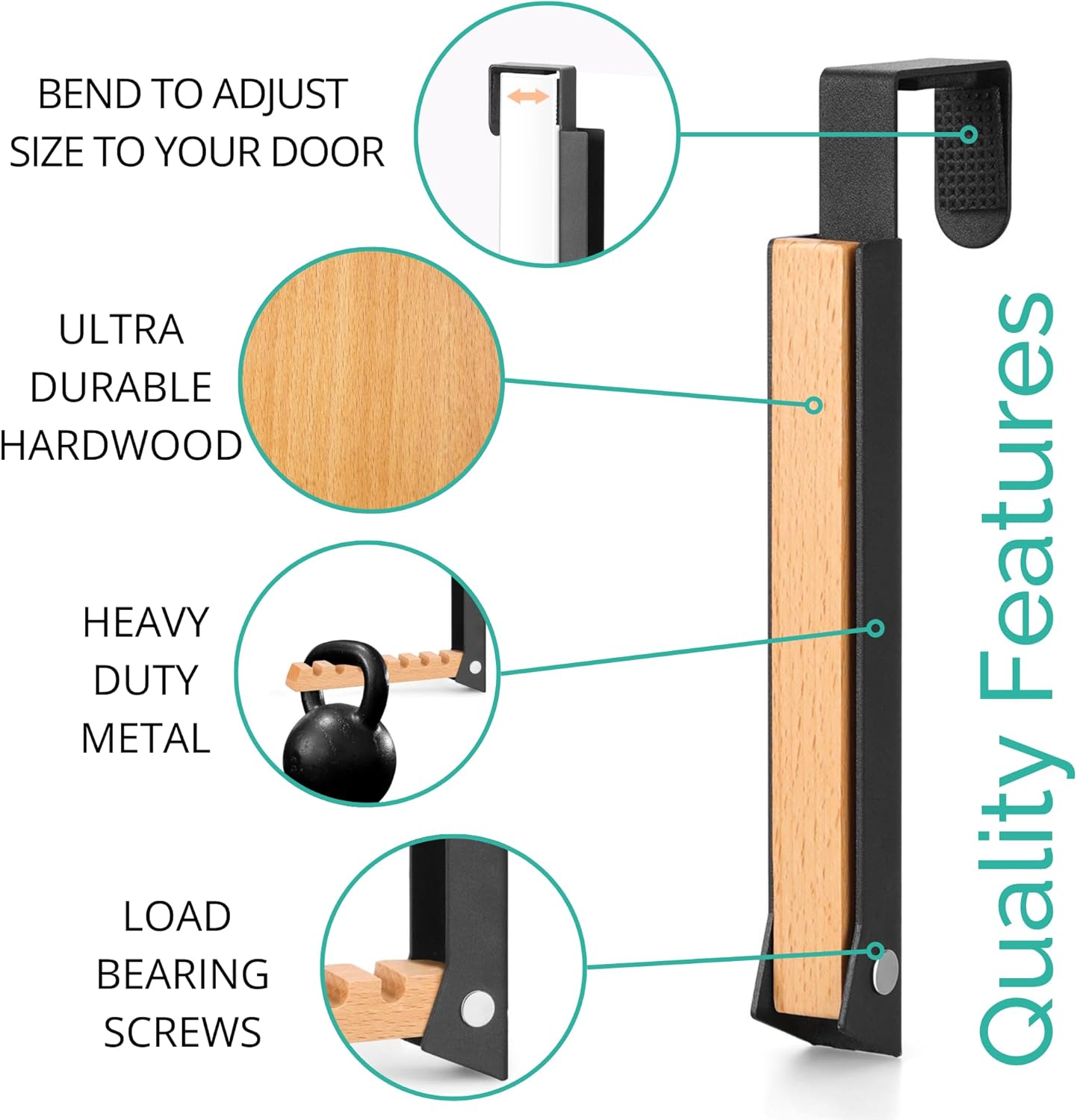 Over-The-Door Laundry Hanger - Convenient Travel Clothes Rack for Easy Drying - Ideal Laundry Hanging Rack for Travel and Home Use Collapsible Portable - 1PCS (Black)