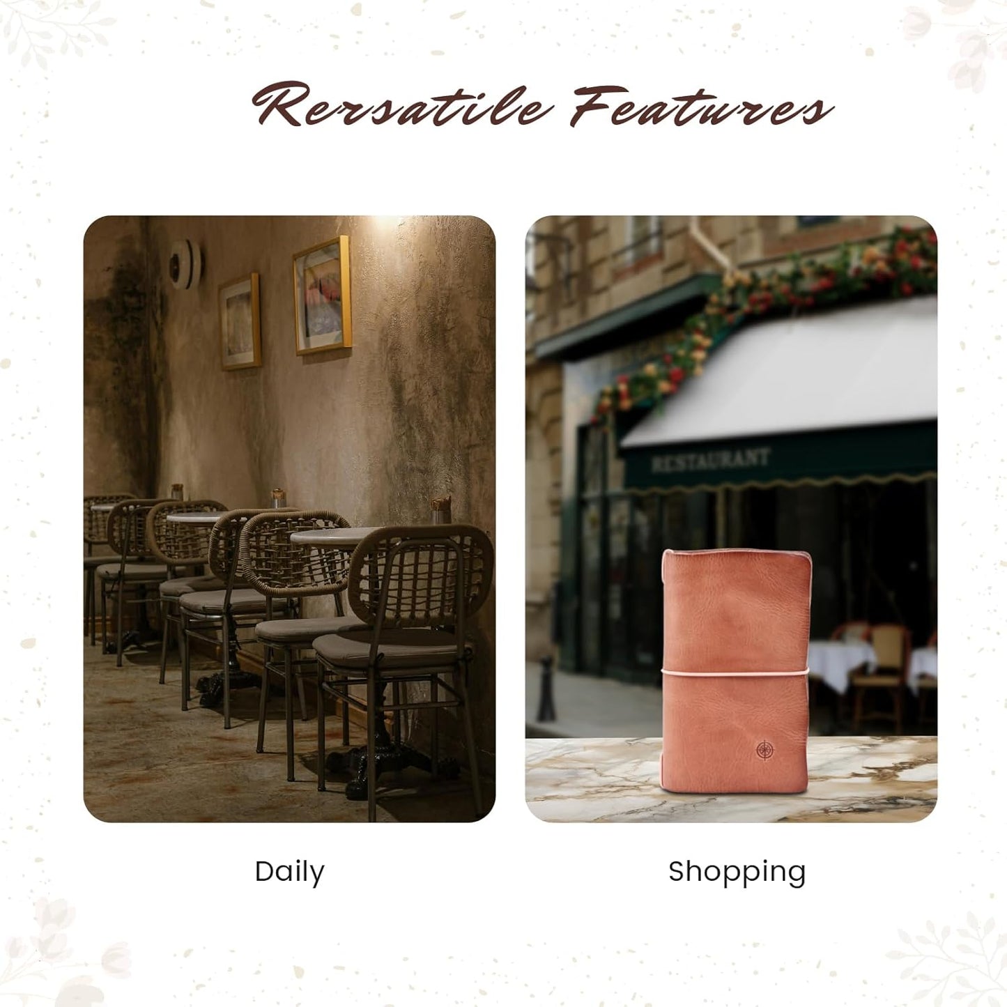 Genuine Leather Nomad Organizer Travel Wallet | Women's Wallet Clutch Passport Holder