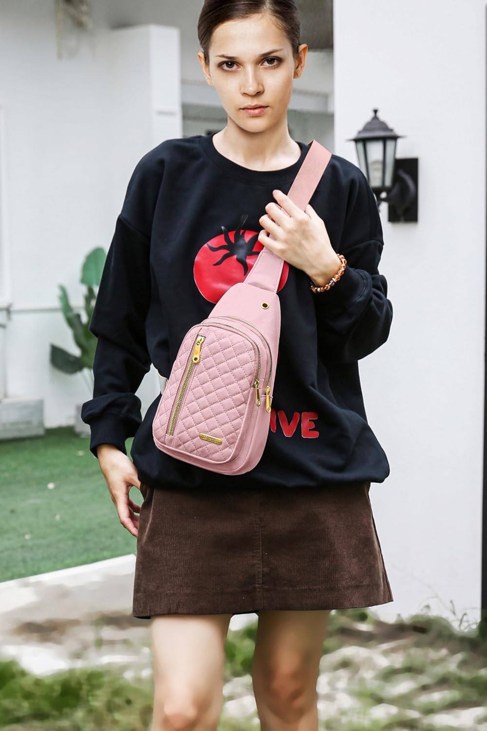 Small Sling Bag For Women Men Casual Crossbody Sling Backpack