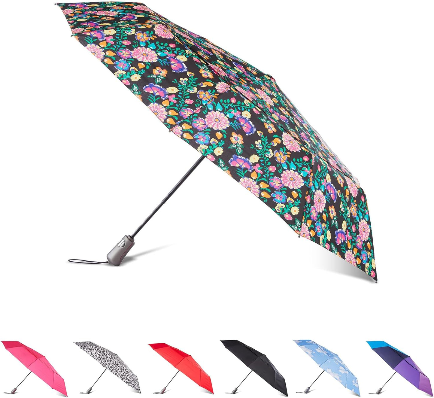 totes Men's and Women's Ultimate Folding Umbrella with Auto Open Close Windproof Sun Protection