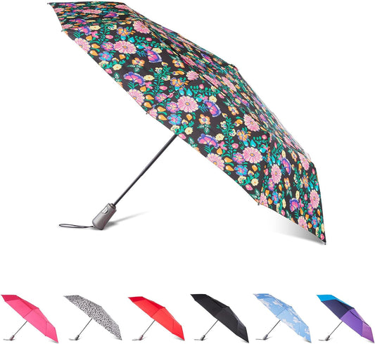 totes Men's and Women's Ultimate Folding Umbrella with Auto Open Close Windproof Sun Protection