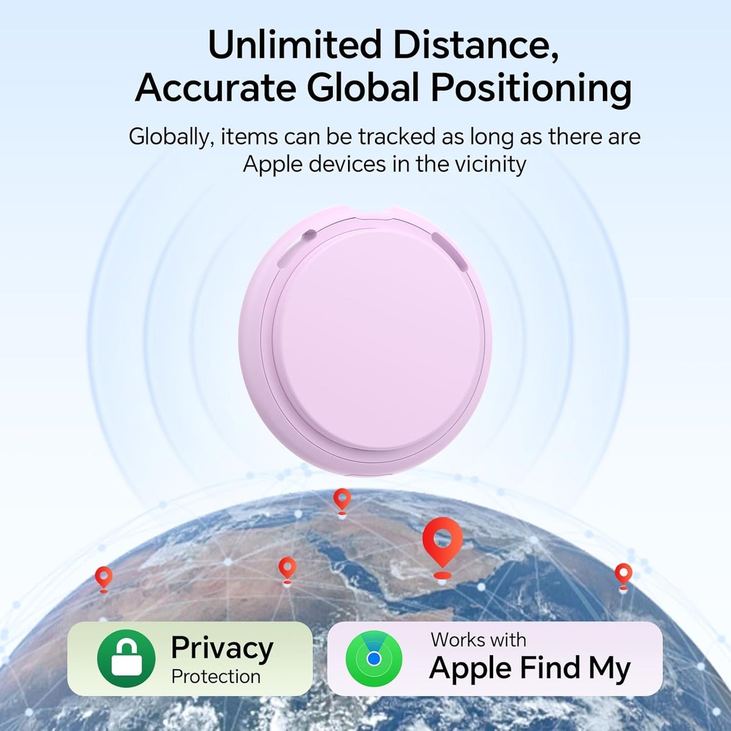 Air 4 Pack tags Tracker [Apple MFi Certified] Pair with Apple Find My(iOS Only) Smart Bluetooth Key Tracking Tags Item Finders Waterproof Worldwide Located Devices for Pet Wallet Backpack Dogs Luggage