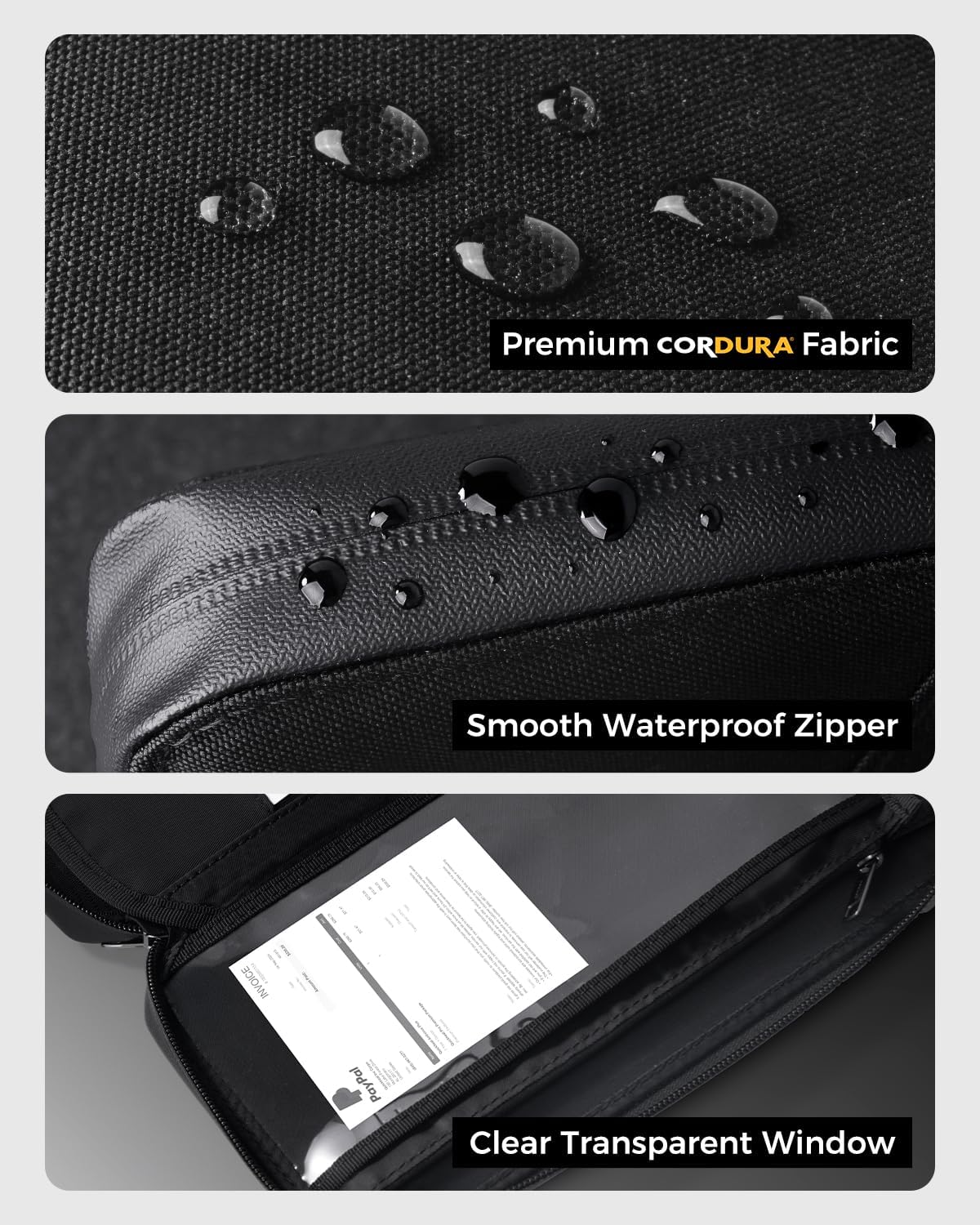 pack all Travel Passport Holder with RFID Blocker, Water-Resistant Passport Wallet with Wrist Strap, Multiple Family Airplane Document Organizer for Cards, Boarding Pass, ID, Cash, Tickets