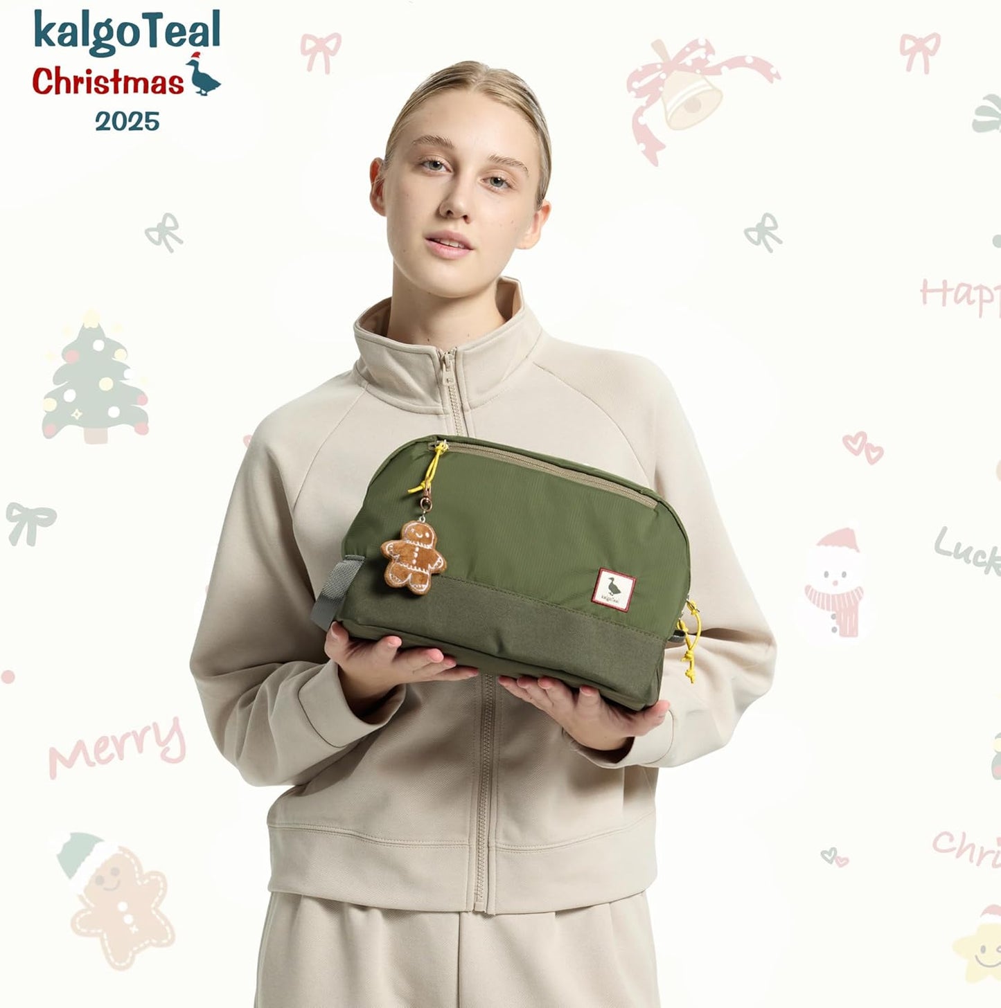 Travel Toiletry Bag 8L, Large Packing Cube with Waterproof TPU Wet/Dry Compartment (Christmas 2025)