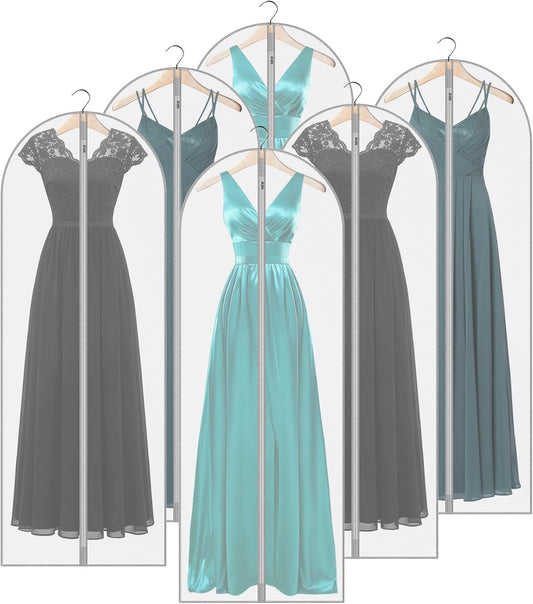 Vacuum Storage Bags, Compression Space Saver Vacuum Seal Bags for Clothing Travel Luggage Comforters Blankets Pillows Bedding (Clear, 6 Pack)