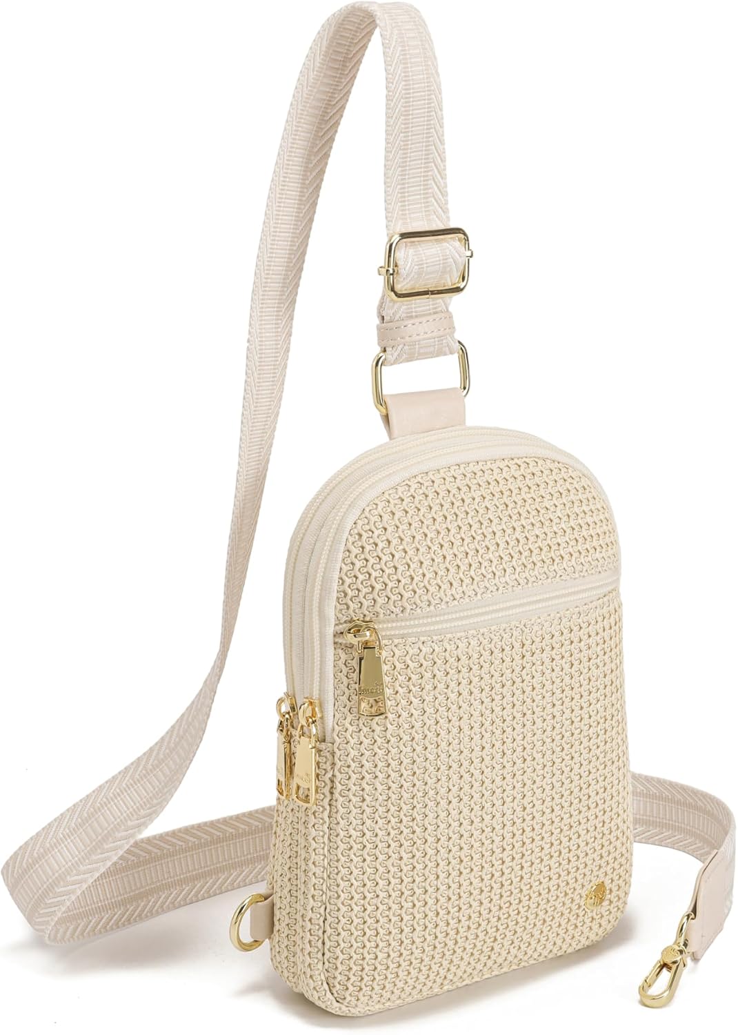 Haytijoe Summer Straw Purse Small Sling Bag RFID Blocking Crossbody Bags for Women Beach Raffia Bags Fanny Packs