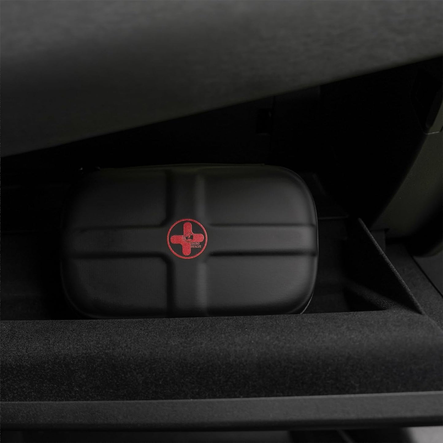 RHINO RESCUE EVA First Aid Kit, Small Waterproof Portable Emergency Hiking First Aid Kit for Backpacking, Medical Kit for Travel, Home, Car, College Dorm, Camping, Boat, Back to School (Black)