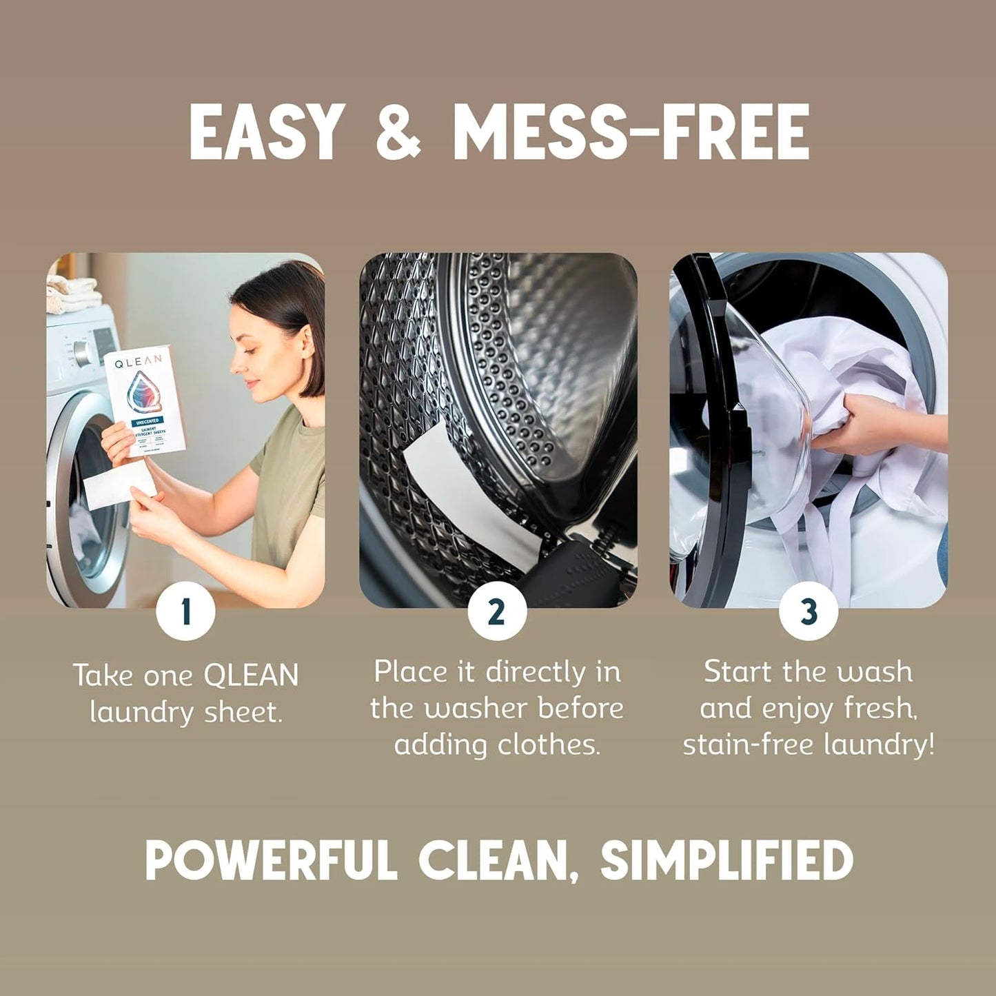 Laundry Detergent Sheets – Travel-Friendly, HE & Standard Washer Safe, Liquidless Laundry Soaps, Quick-Dissolving Formula, Skin-Friendly (120 Loads, Unscented)