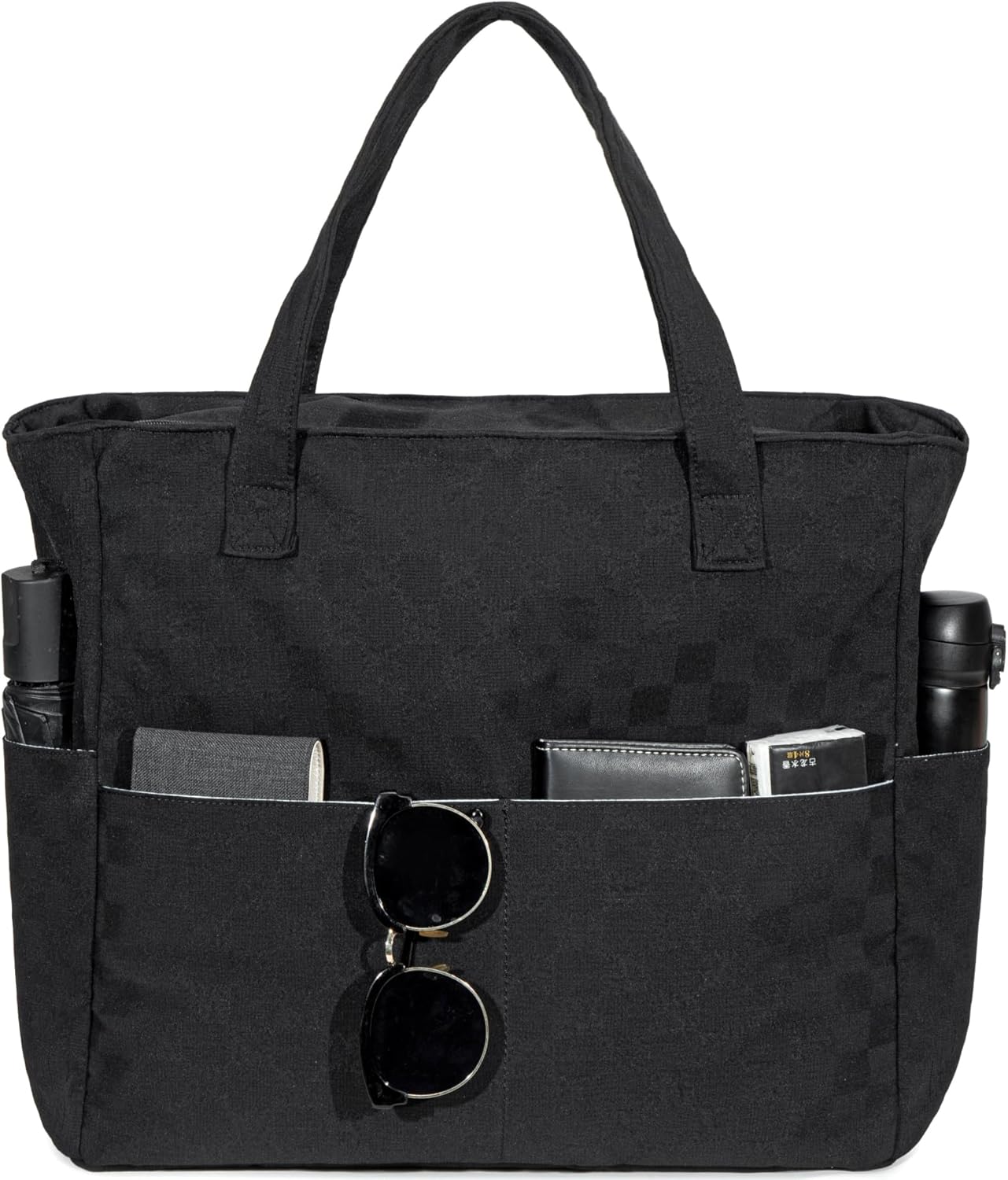 LEDAOU Beach Bag Waterproof Sandproof Women Tote Bag Pool Bag with Zipper for Gym Grocery Travel with Wet Pocket