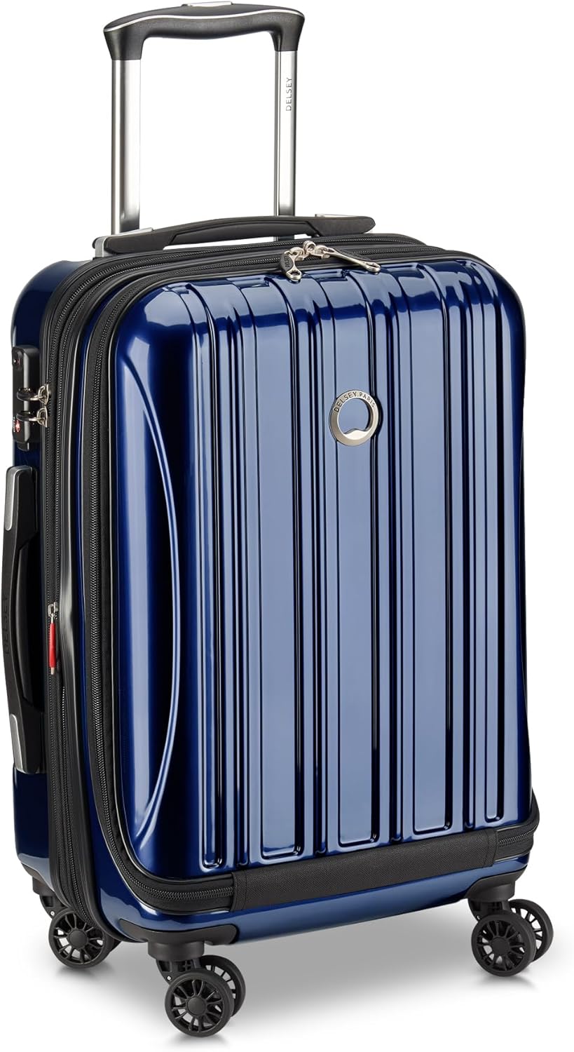 Delsey Luggage Aero 2 Piece Set (19" & 29") Spinner Suitcase (Cobalt Blue)