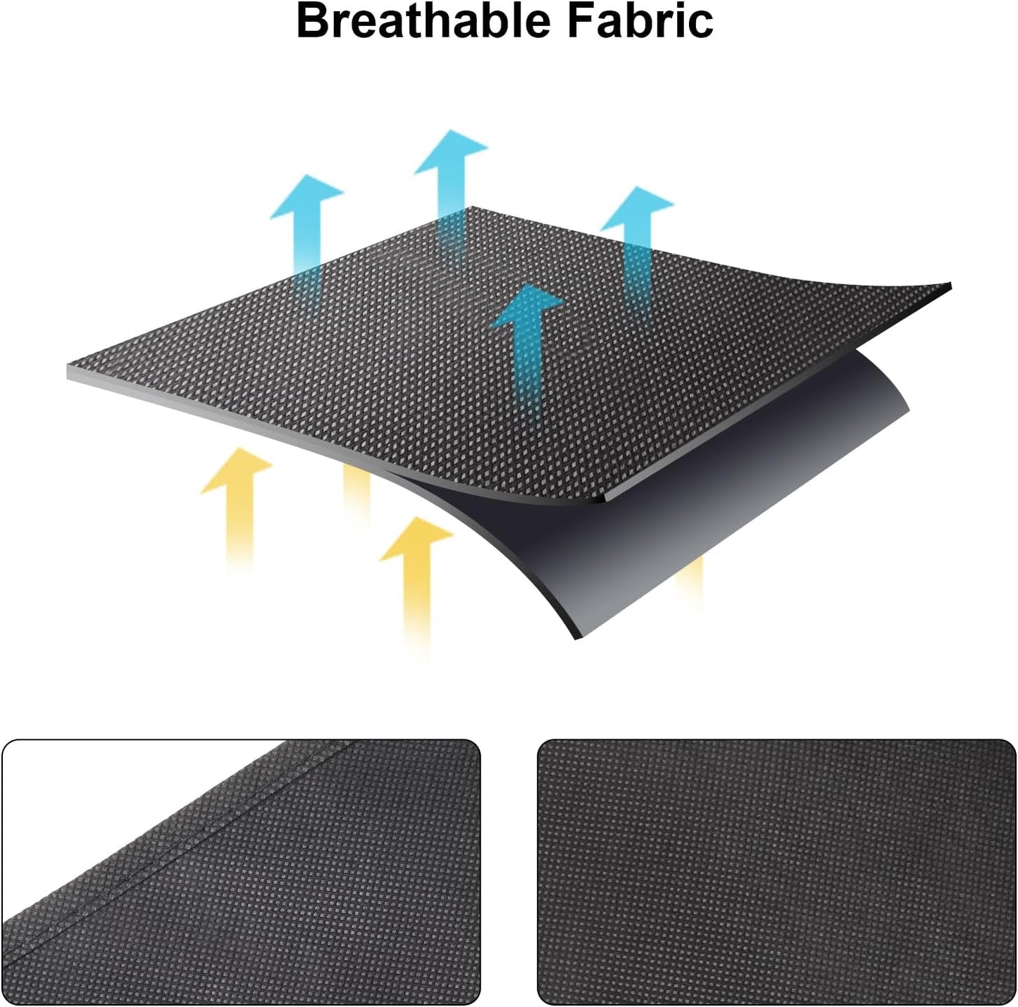 Syeeiex 60'' Garment Bags for Hanging Clothes, Set of 8 Dress Bags for Gowns, Dress Garment Bags for Gowns, Evening Dresses, Fur Coat, Long Dress(Black)