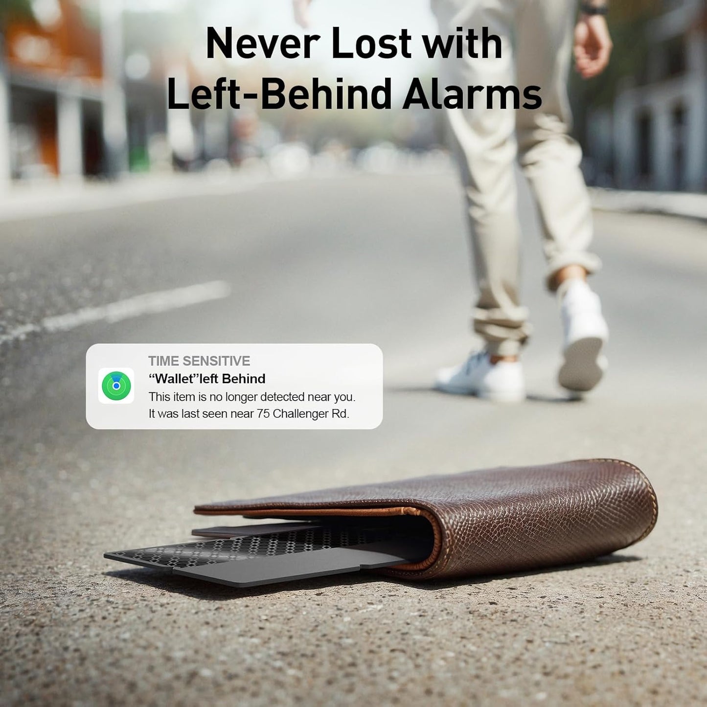 2025 [Apple MFi Certified] (iOS Only) Bluetooth Tracker Smart Finder for Apple Find My, iPhone Card Wallet Finder GPS Tracker, 5-10 Years Battery, Keys Finder and Item Locator for Keys, Bags, Passport