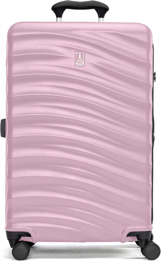 Travelpro Maxlite Air V2 Hardside Expandable Checked Luggage, 8 Spinner Wheels, Lightweight Hard Shell Suitcase, TSA lock, Pink, Checked Medium 25-Inch