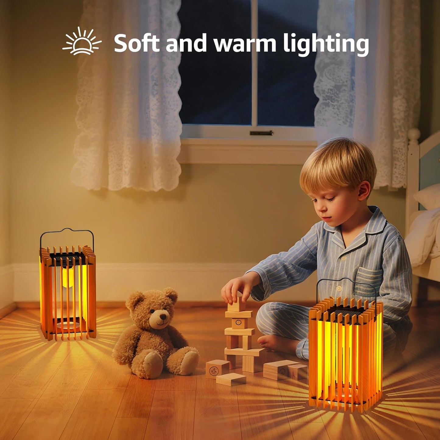 2 Set Solar Lantern Outdoor LED Hanging Solar Lantern with IP44 Rattan Outside Rating for Patio Garden Decor for Outside Porch Yard Table Top Decorative Tree Home(Square