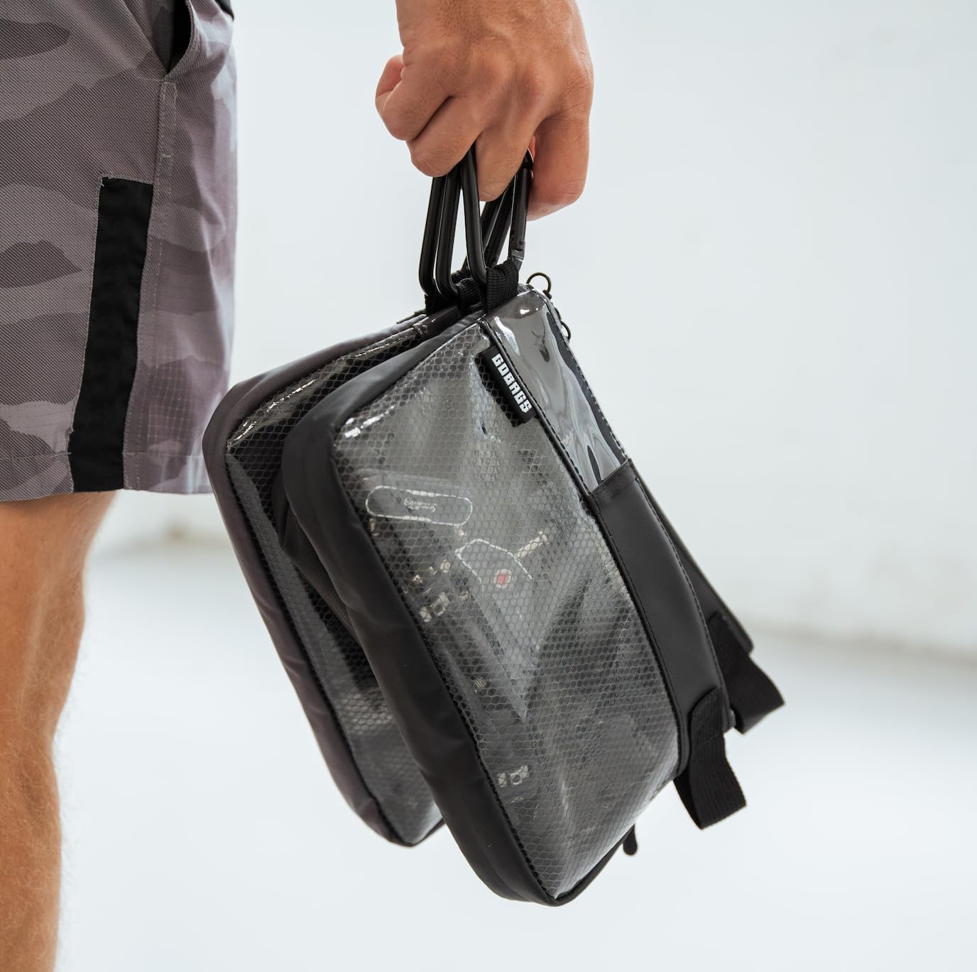 GOBAGS Production Zipper Bags - Electronics & Camera Accessories Bag - Cable organizer, Gear Accessory Pouch, Travel Camera Essentials (Small, Black, 2 pack)