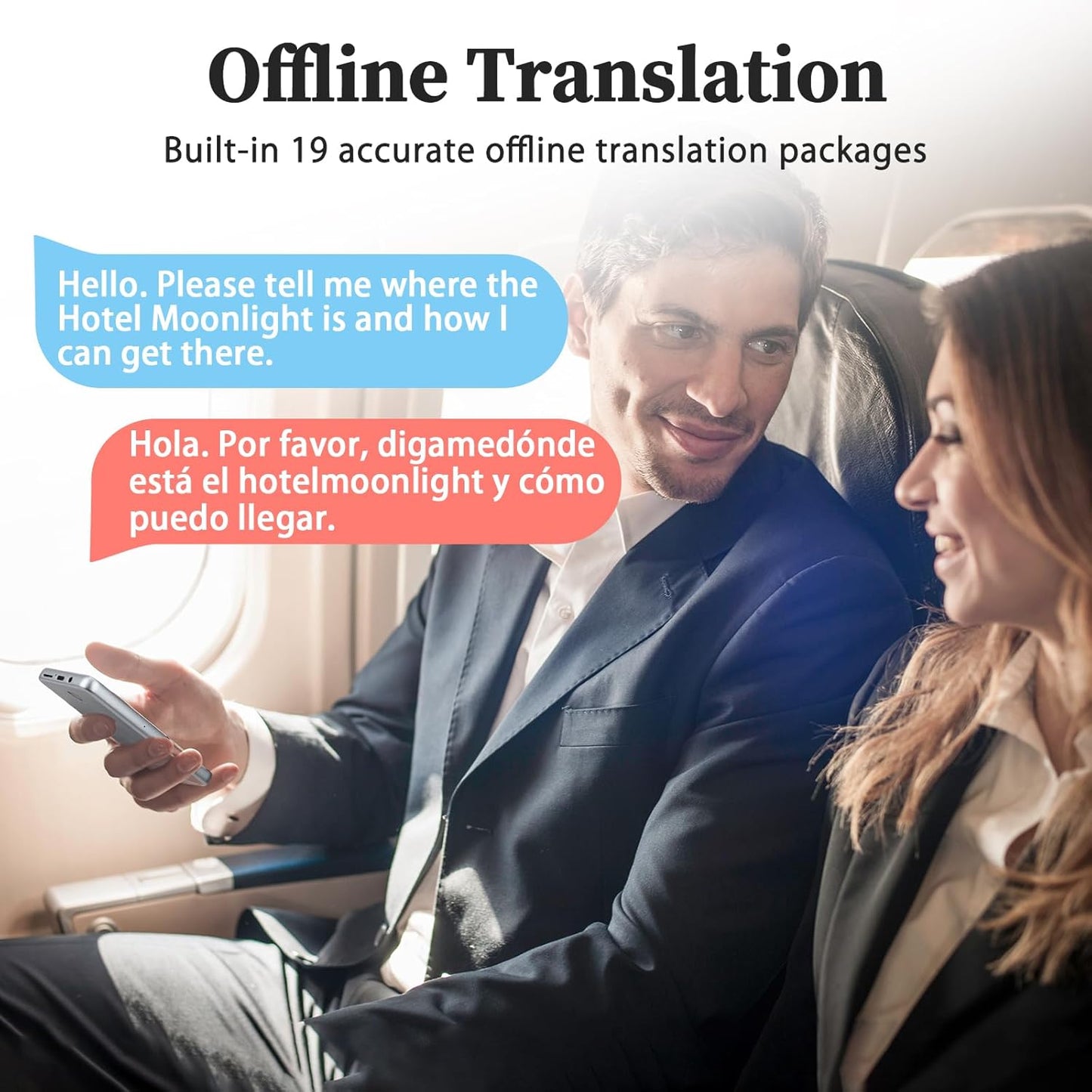 Language Translator Device, Real Time Translation Device for 138 Languages/Chatgpt/Offline/Recording/Photo Translator, 3.97"Touch Screen, Portable Translator for Business Travel Learning