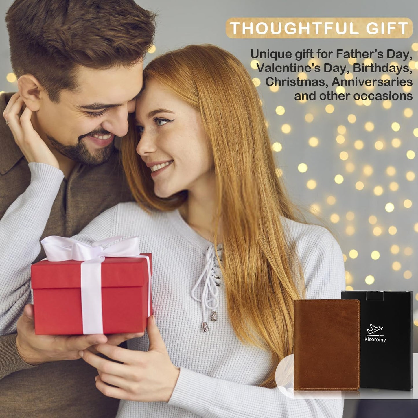 Real Leather Passport Holder for Men and Women, Handmade Wallet Cover Case, Travel Must-Haves Essentials Accessories, Birthday Gifts (Crazy Horse, Brown)