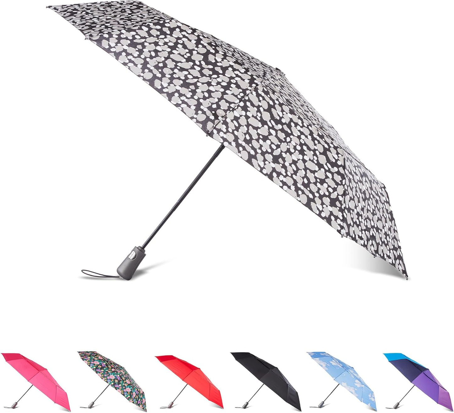 totes Men's and Women's Ultimate Folding Umbrella with Auto Open Close Windproof Sun Protection