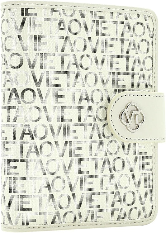 Passport Holder Wallet Bag with AirTag Holder, Card Slots Passport Solt Ticket Cash Solt, Photo Solt Sim Card Pen Slot.White