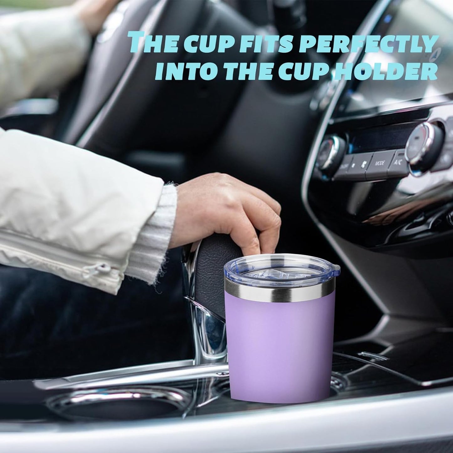 20oz Tumbler with Straw and Brush, Stainless Steel Vacuum Insulated tumbler, Double Wall Insulated Coffee Tumbler for Outdoor, Home, Travel,Office (lilac，4pcs)